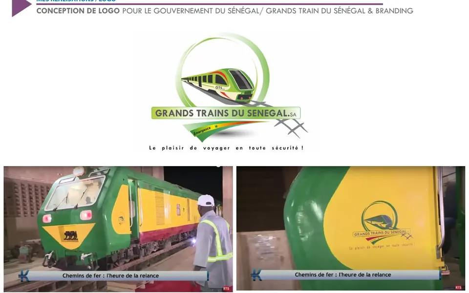 Branding Grands Trains du Sénégal — réalisation AKILA Intelligence