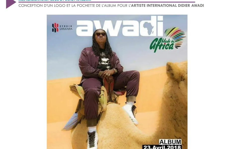 Pochette d’album Didier Awadi — réalisation AKILA Intelligence