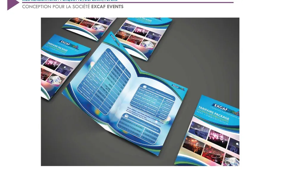 Brochure EXCAF Events — réalisation AKILA Intelligence