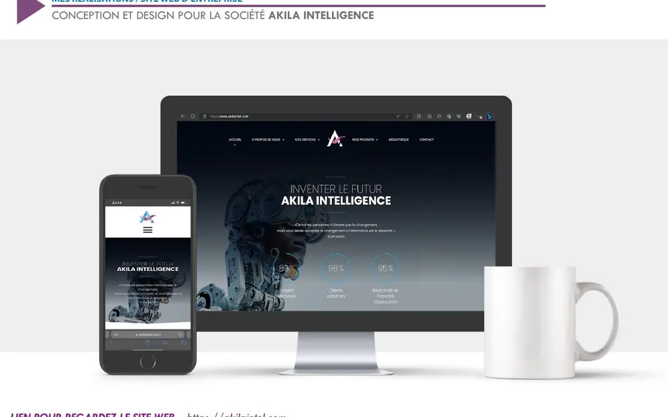 Site AKILA Intelligence — réalisation AKILA Intelligence